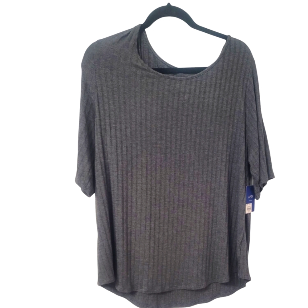 APT 9 Gray Women's Top SIZE XL NWT
